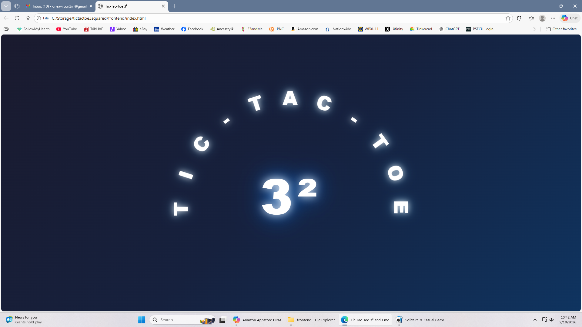 Tic‑Tac‑Toe 3² Screenshot 1