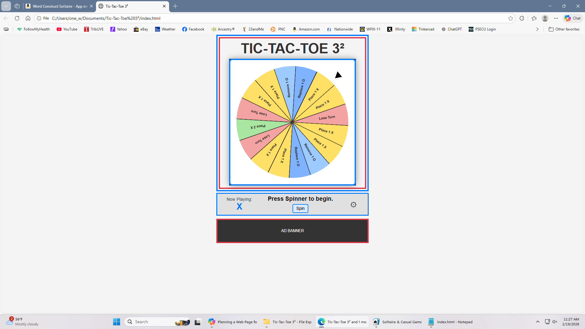 Tic‑Tac‑Toe 3² Screenshot 3