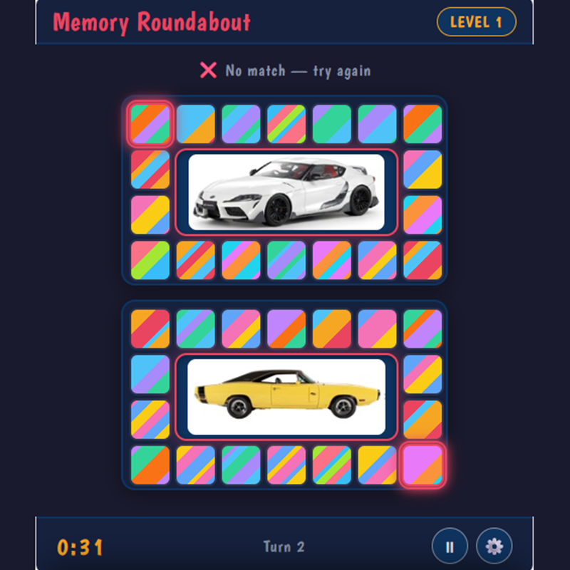 Memory Roundabout Screenshot 1