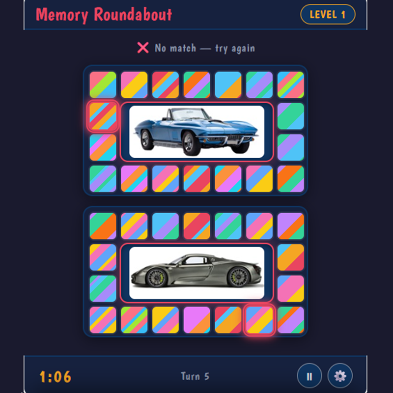 Memory Roundabout Screenshot 2
